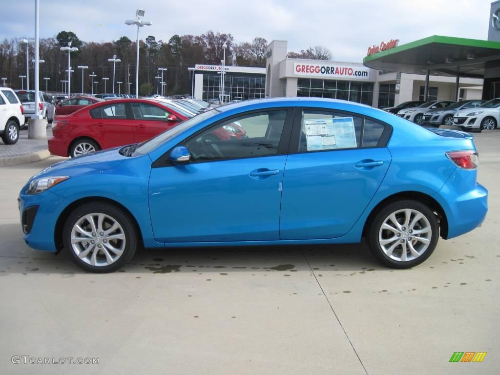 2010 MAZDA3 s Sport 4 Door - Celestial Blue Mica / Black photo #3