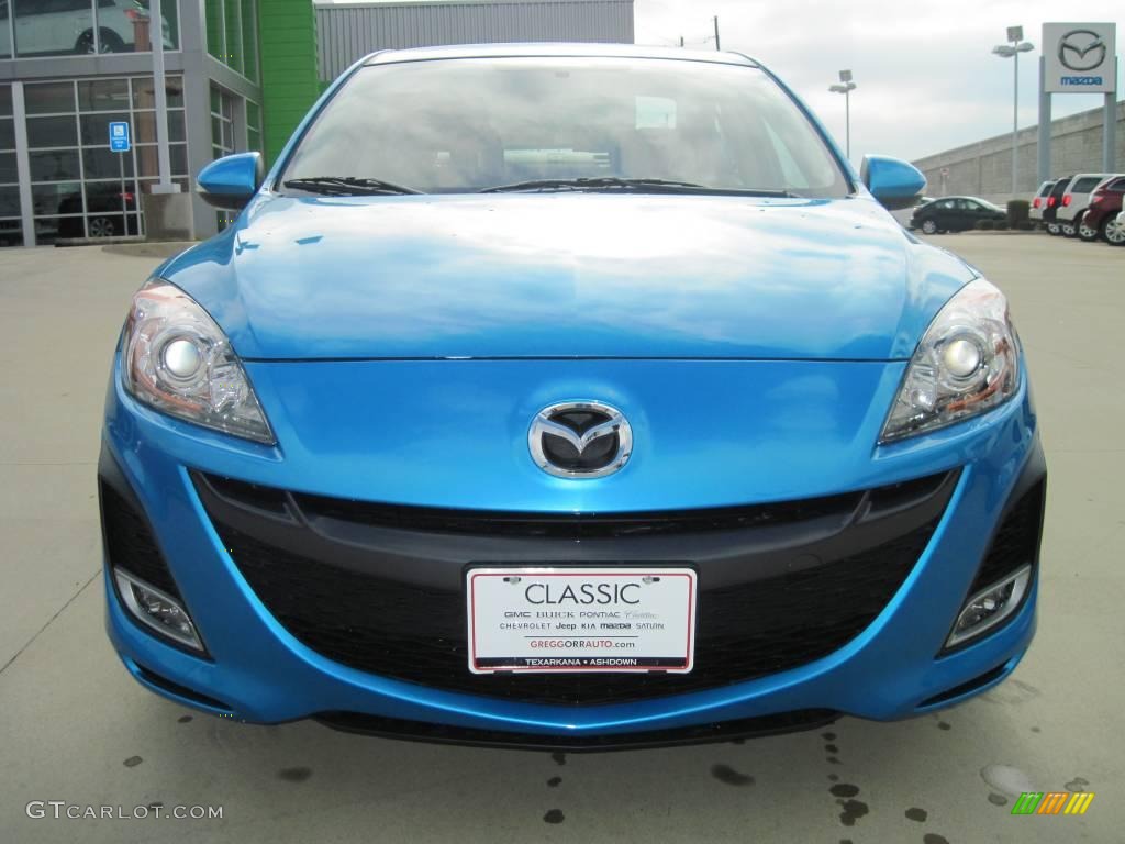 2010 MAZDA3 s Sport 4 Door - Celestial Blue Mica / Black photo #5