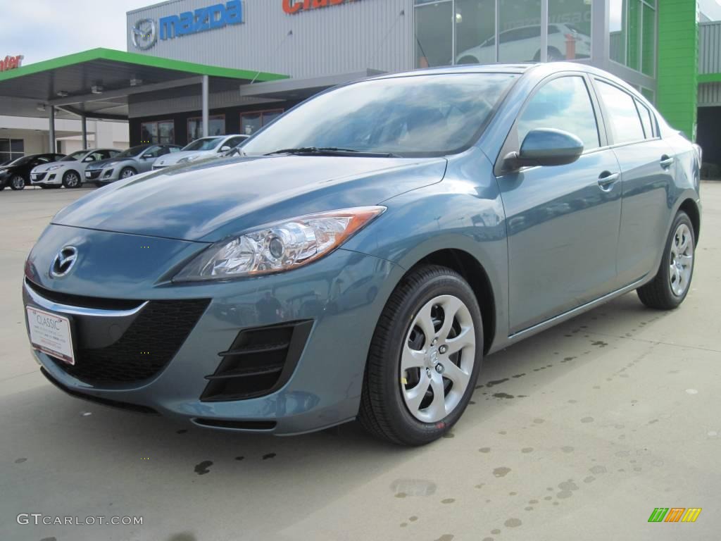 2010 MAZDA3 i SV 4 Door - Gunmetal Blue Mica / Black photo #1