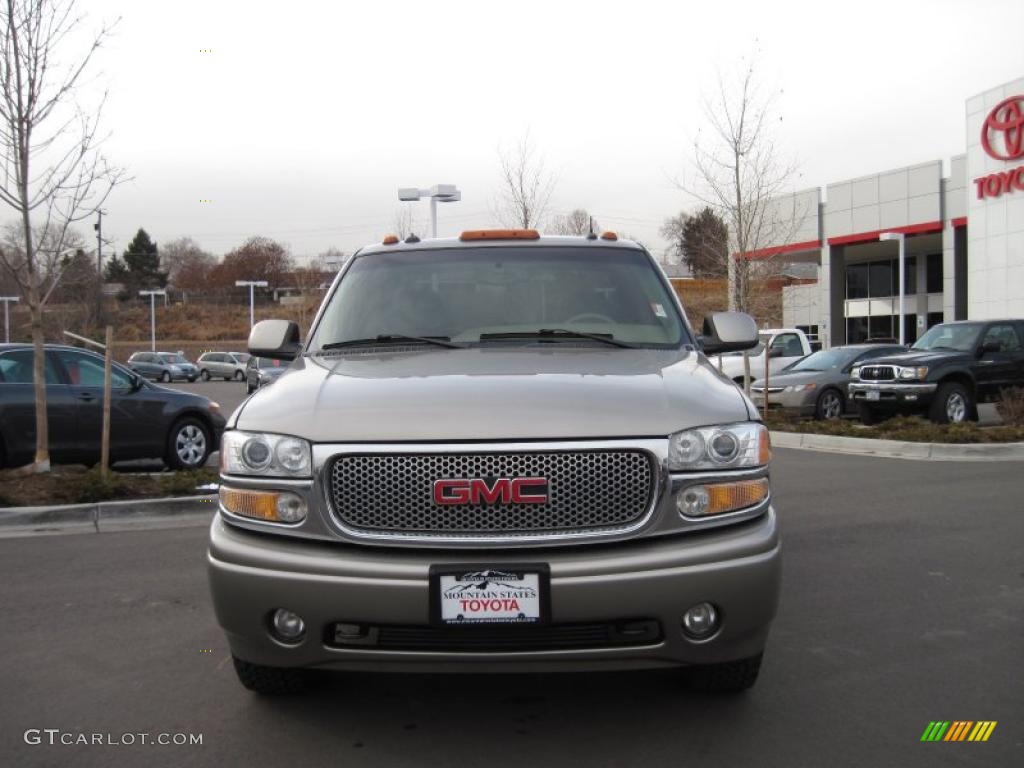 2003 Sierra 1500 Denali Extended Cab AWD - Pewter Metallic / Sandstone photo #6