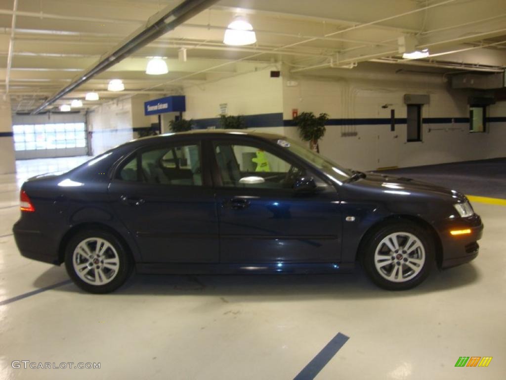 2007 9-3 2.0T Sport Sedan - Nocturne Blue Metallic / Parchment photo #6