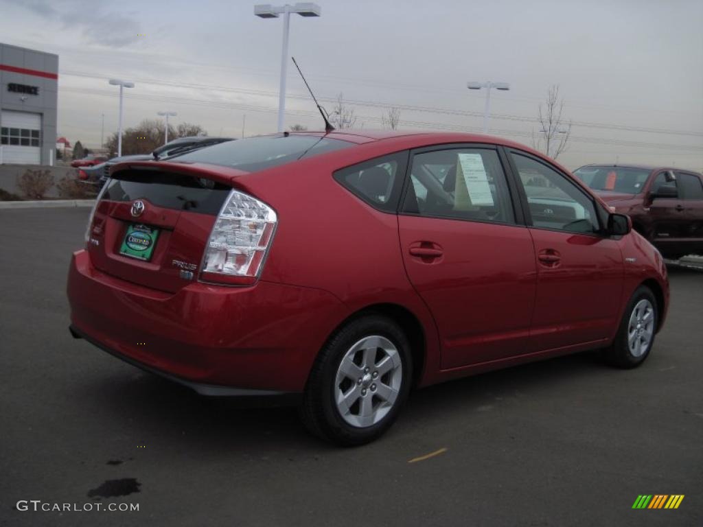 2008 Prius Hybrid - Barcelona Red Metallic / Gray photo #2