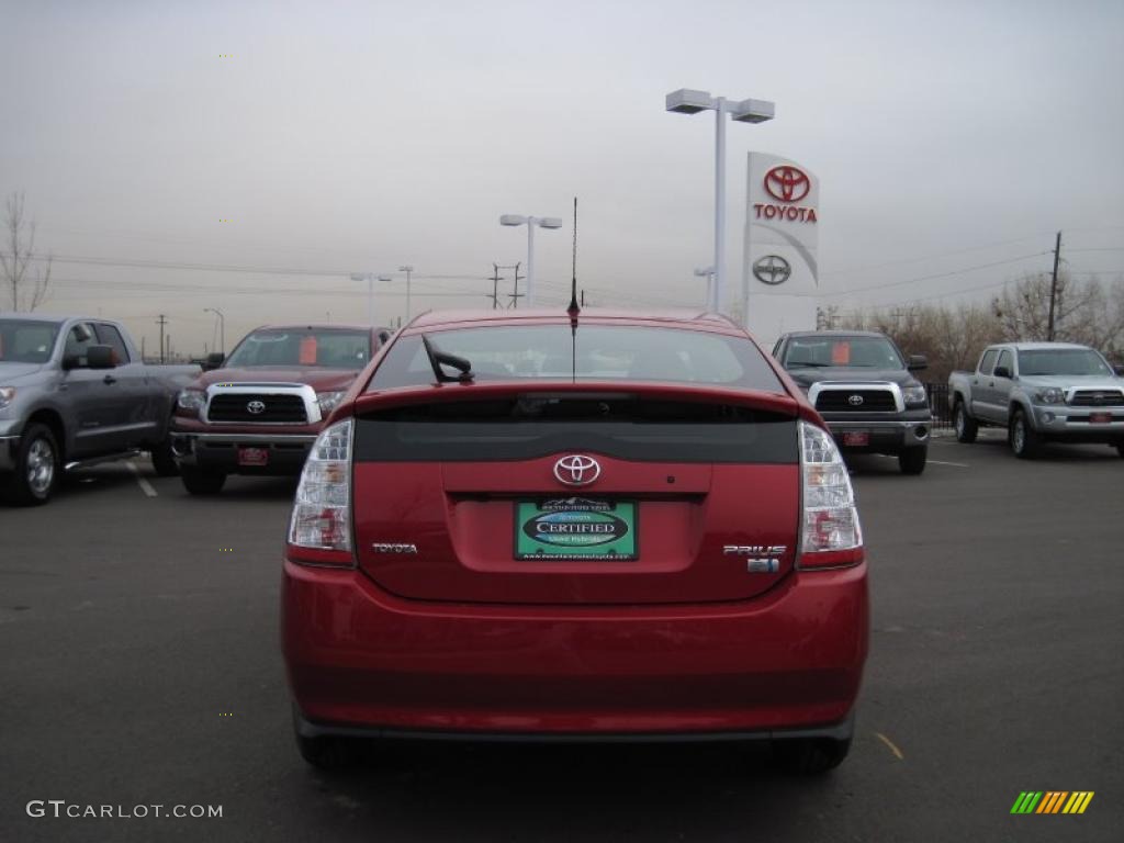 2008 Prius Hybrid - Barcelona Red Metallic / Gray photo #3