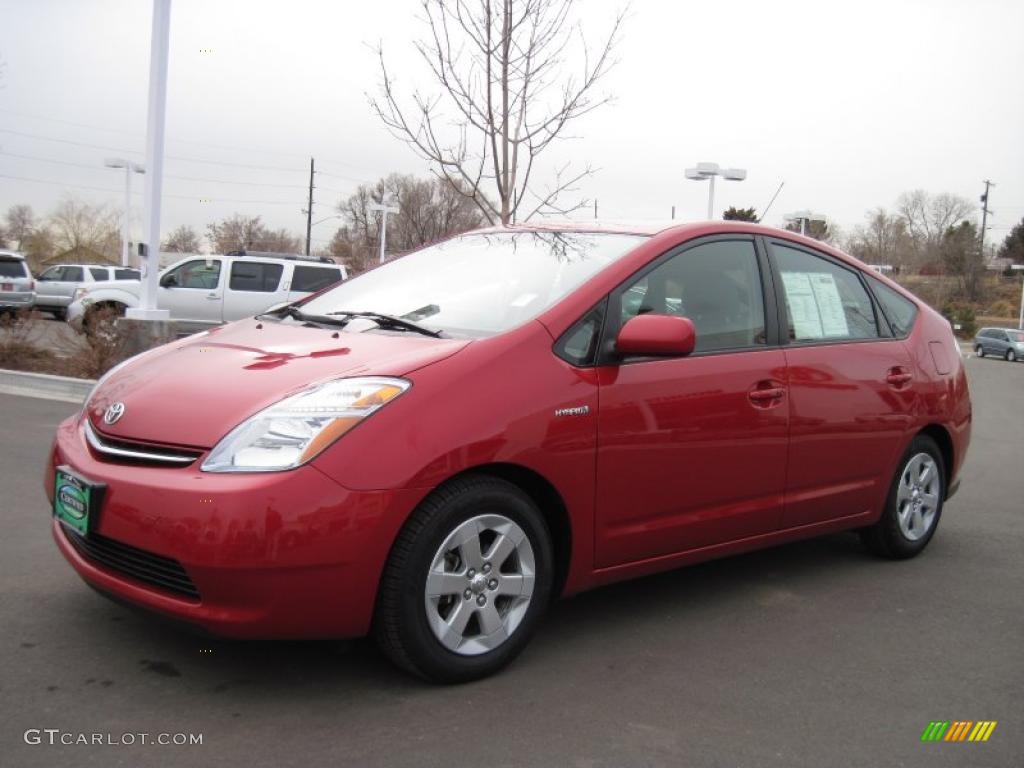 2008 Prius Hybrid - Barcelona Red Metallic / Gray photo #5