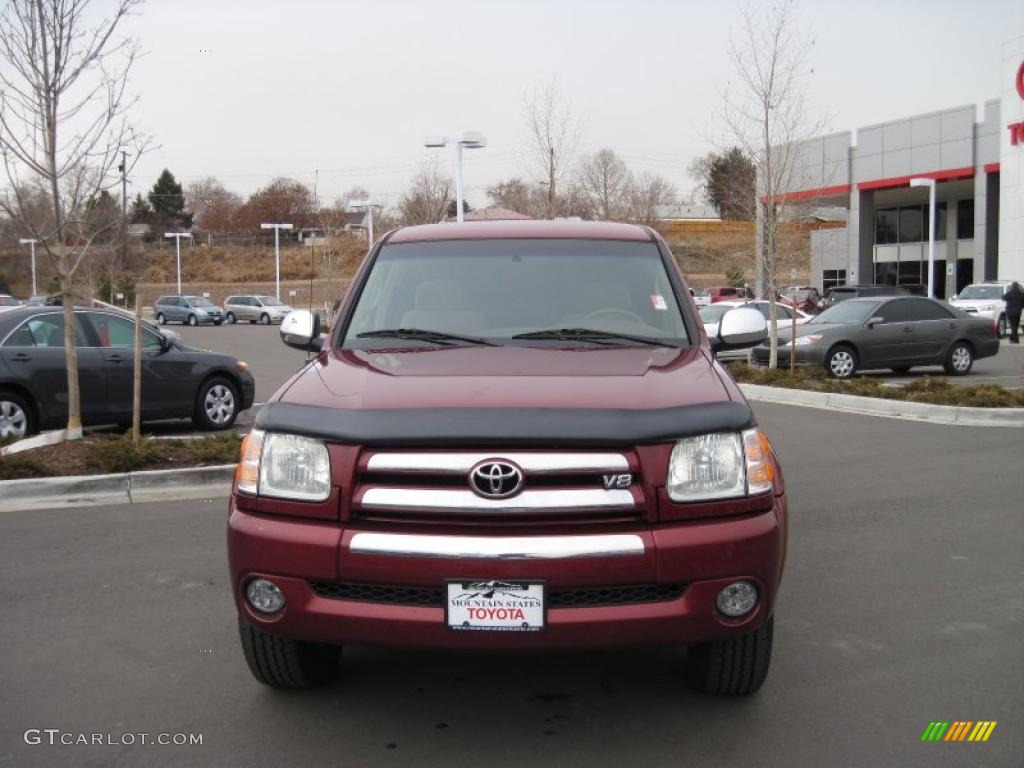 2004 Tundra SR5 Double Cab 4x4 - Salsa Red Pearl / Oak photo #6