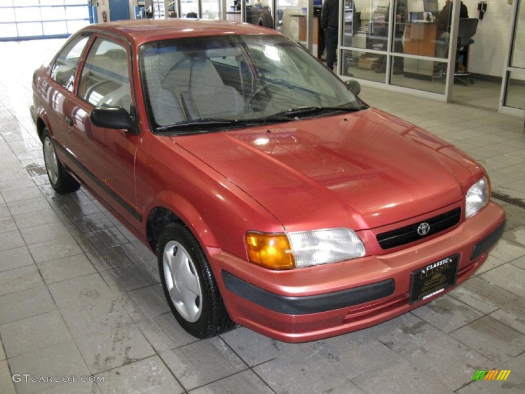 1997 Tercel CE Coupe - Coral Rose Pearl / Gray photo #1