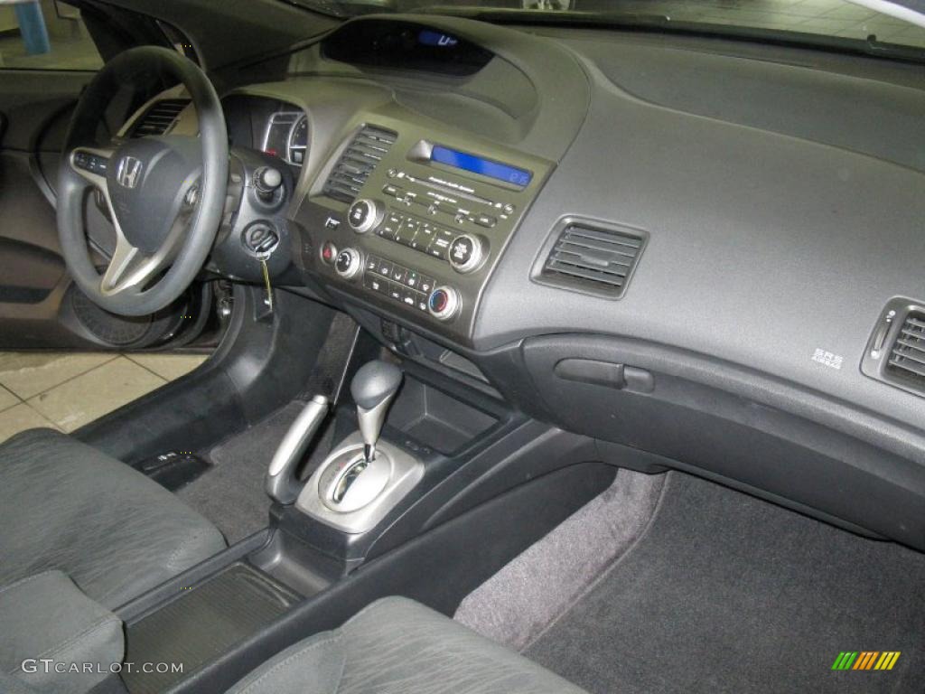 2007 Civic EX Coupe - Nighthawk Black Pearl / Black photo #24