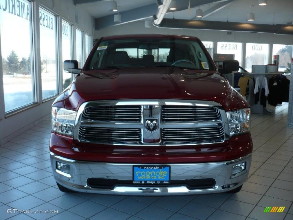 2010 Ram 1500 Big Horn Crew Cab 4x4 - Inferno Red Crystal Pearl / Dark Slate/Medium Graystone photo #24