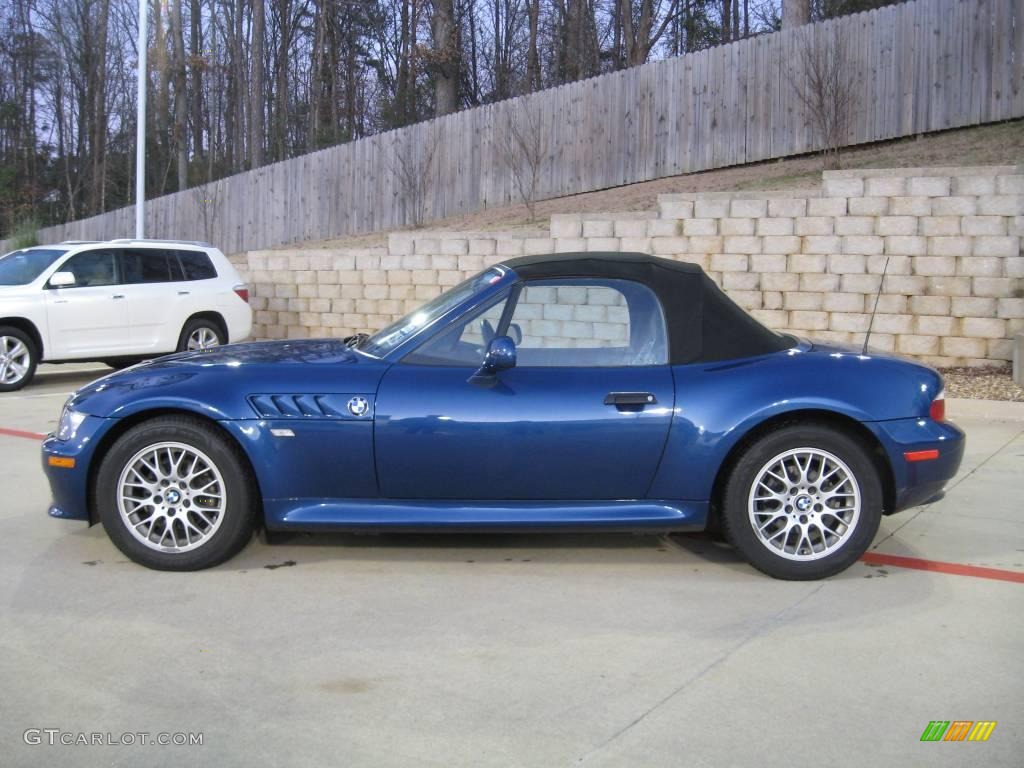 2000 Z3 2.8 Roadster - Topaz Blue Metallic / Topaz Blue photo #2