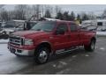 2006 Red Clearcoat Ford F350 Super Duty Lariat FX4 Crew Cab 4x4 Dually  photo #1