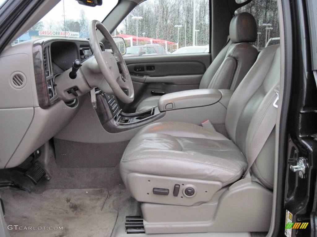 2004 Yukon Denali AWD - Carbon Metallic / Stone Gray photo #9