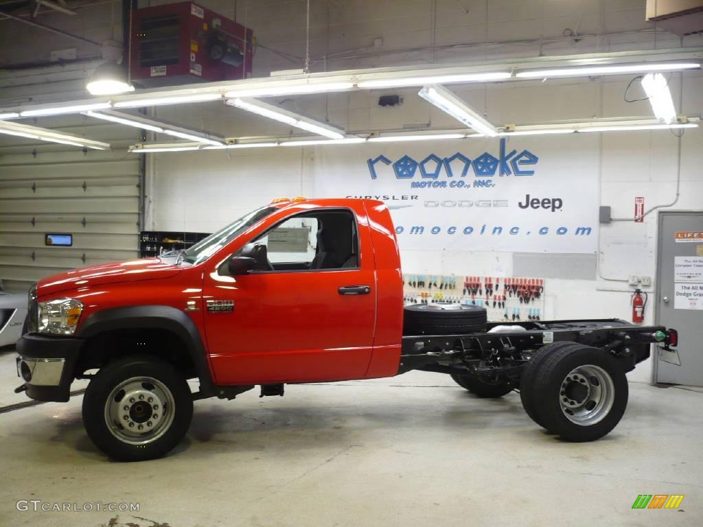 2010 Ram 4500 ST Regular Cab Chassis - Bright Red / Medium Slate Gray photo #8