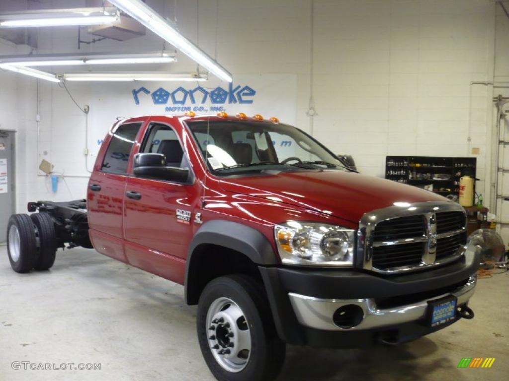 2010 Ram 4500 ST Quad Cab Chassis - Inferno Red Crystal Pearl / Medium Slate Gray photo #1