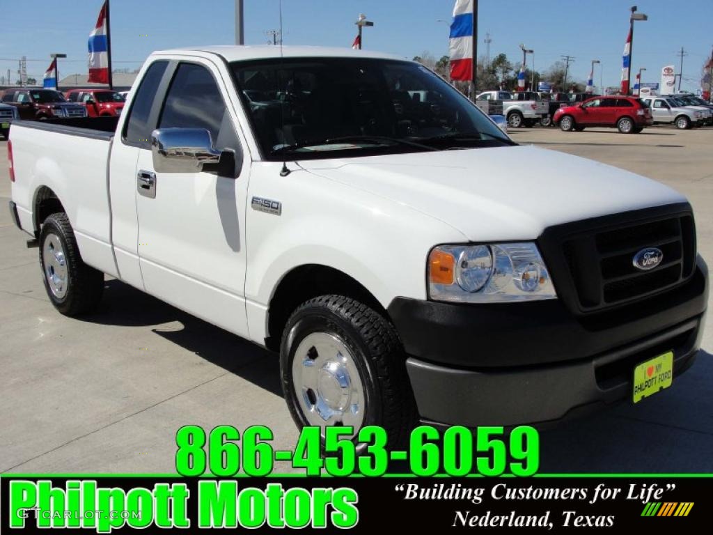 2008 F150 XL Regular Cab - Oxford White / Medium/Dark Flint photo #1