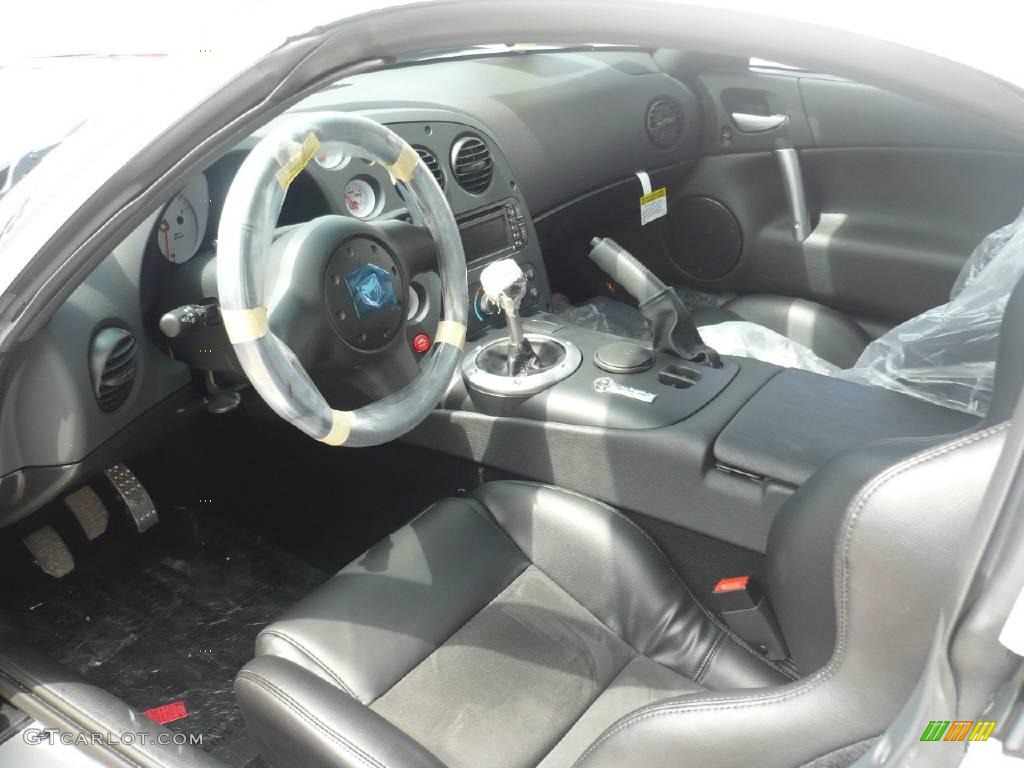 Black Interior 2009 Dodge Viper SRT-10 Coupe Photo #26030841