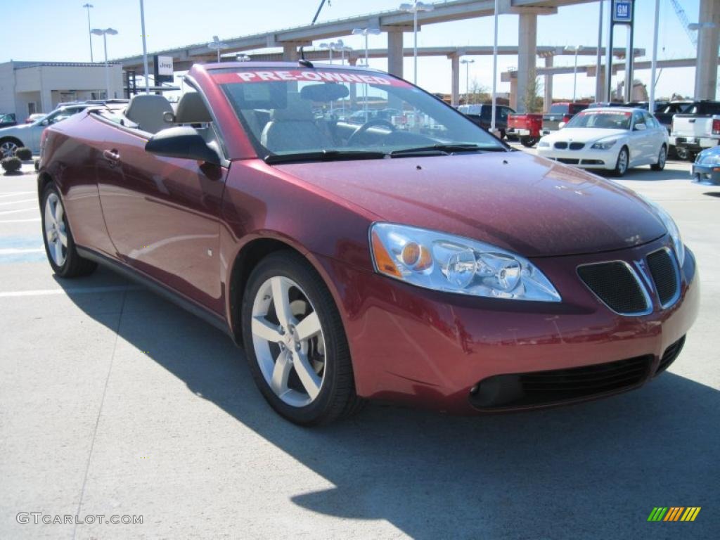 2008 G6 GT Convertible - Performance Red Metallic / Light Taupe photo #2