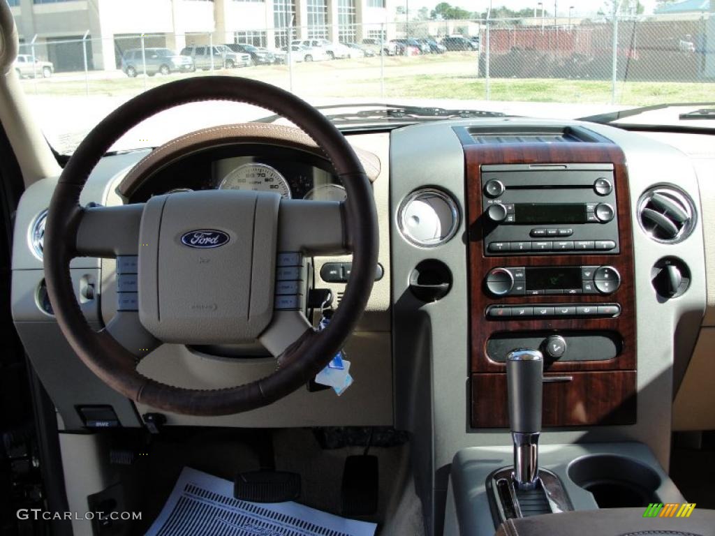 2005 F150 Lariat SuperCrew - Dark Stone Metallic / Castano Brown Leather photo #41