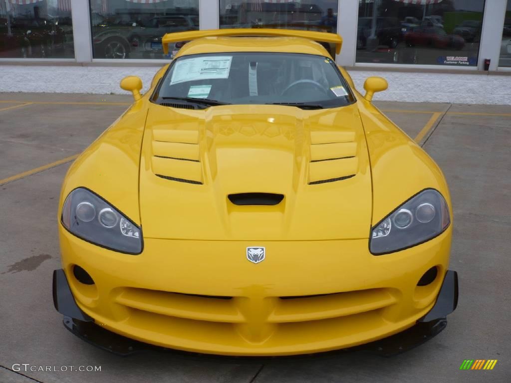 2009 Viper SRT-10 ACR Coupe - Viper Race Yellow / Black photo #1