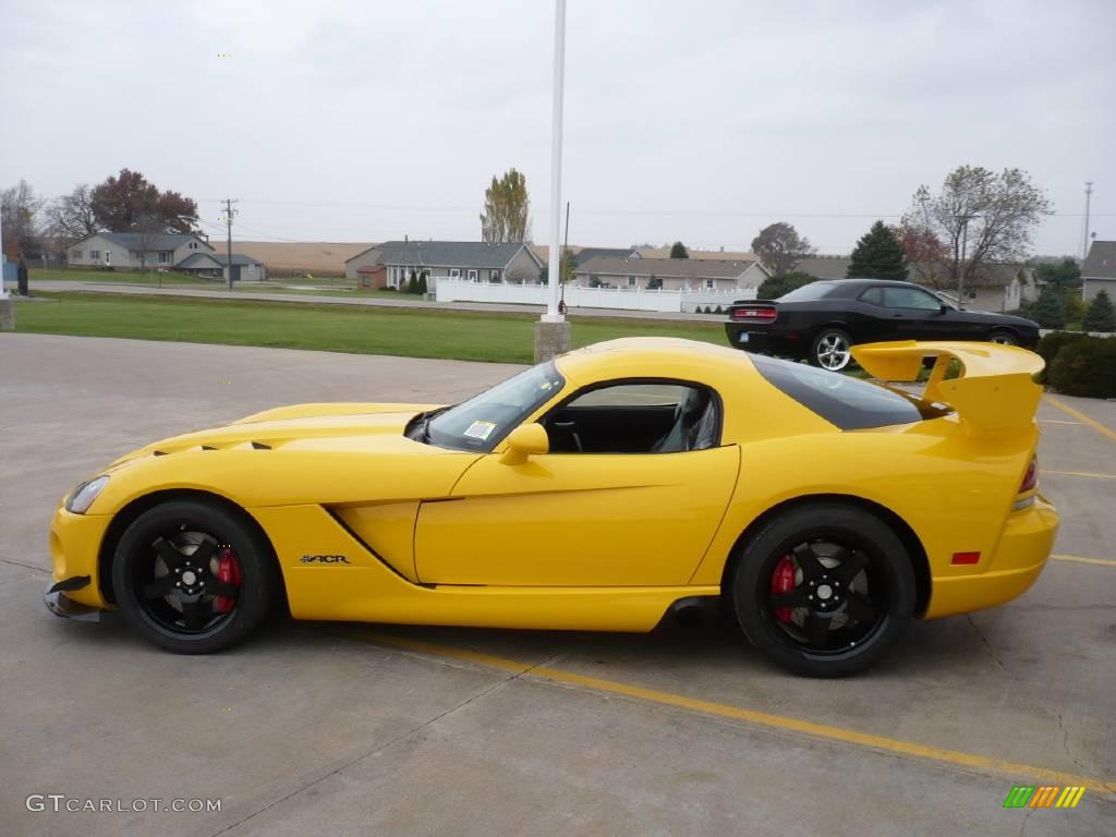 2009 Viper SRT-10 ACR Coupe - Viper Race Yellow / Black photo #6