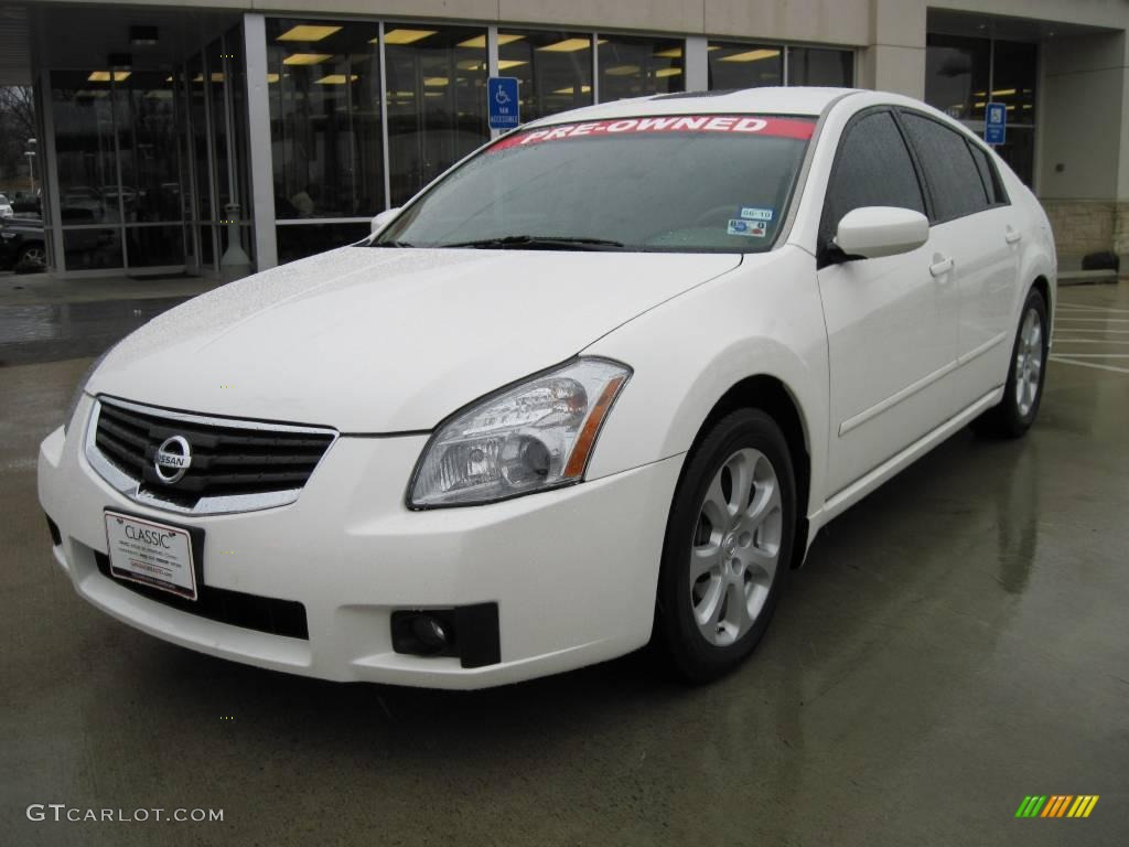 Winter Frost Pearl Nissan Maxima