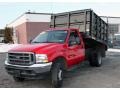 2004 Red Ford F450 Super Duty XL Regular Cab Chassis Dump Truck #25999461