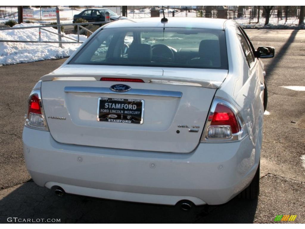 2008 Fusion SEL V6 AWD - White Suede / Charcoal Black photo #6