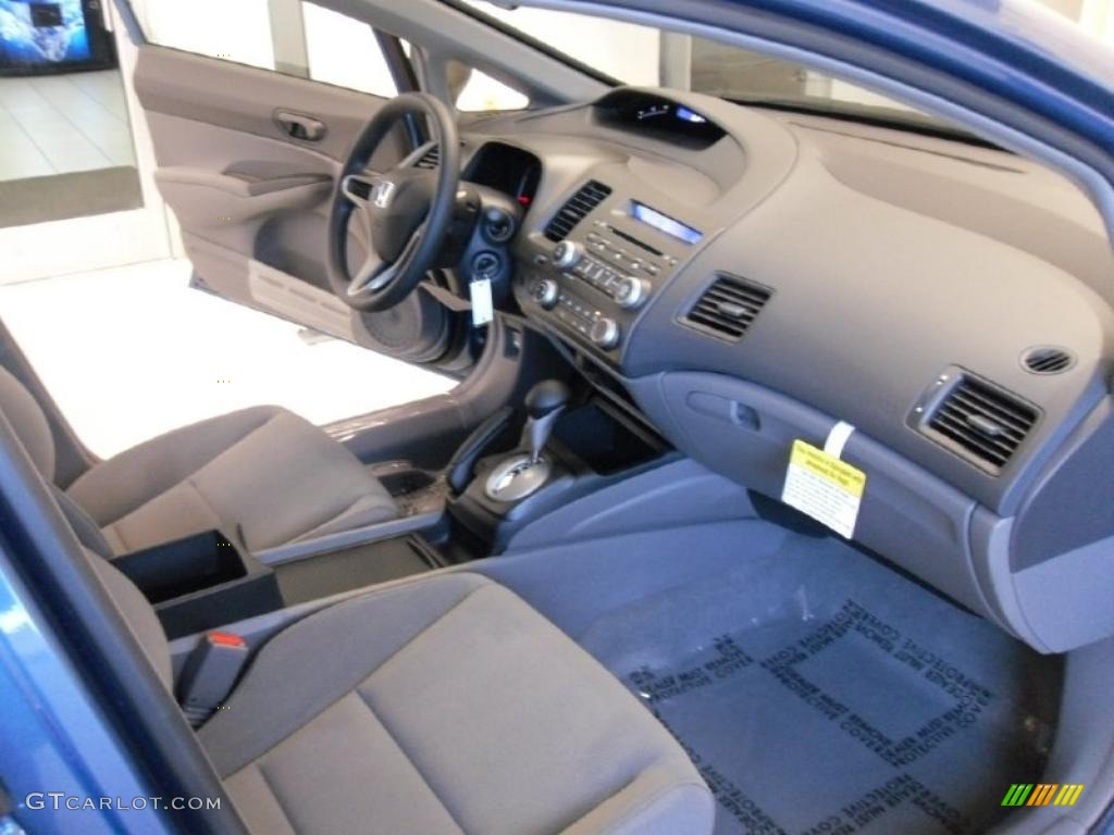 2010 Civic DX-VP Sedan - Atomic Blue Metallic / Gray photo #21