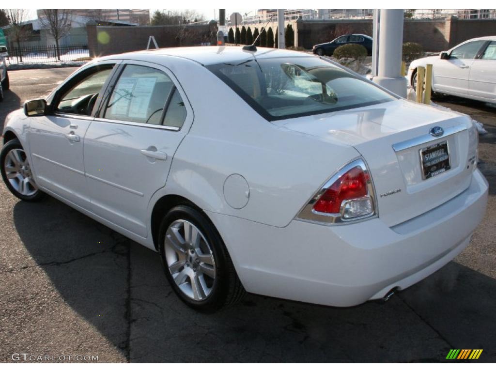 2008 Fusion SEL V6 AWD - White Suede / Camel photo #2