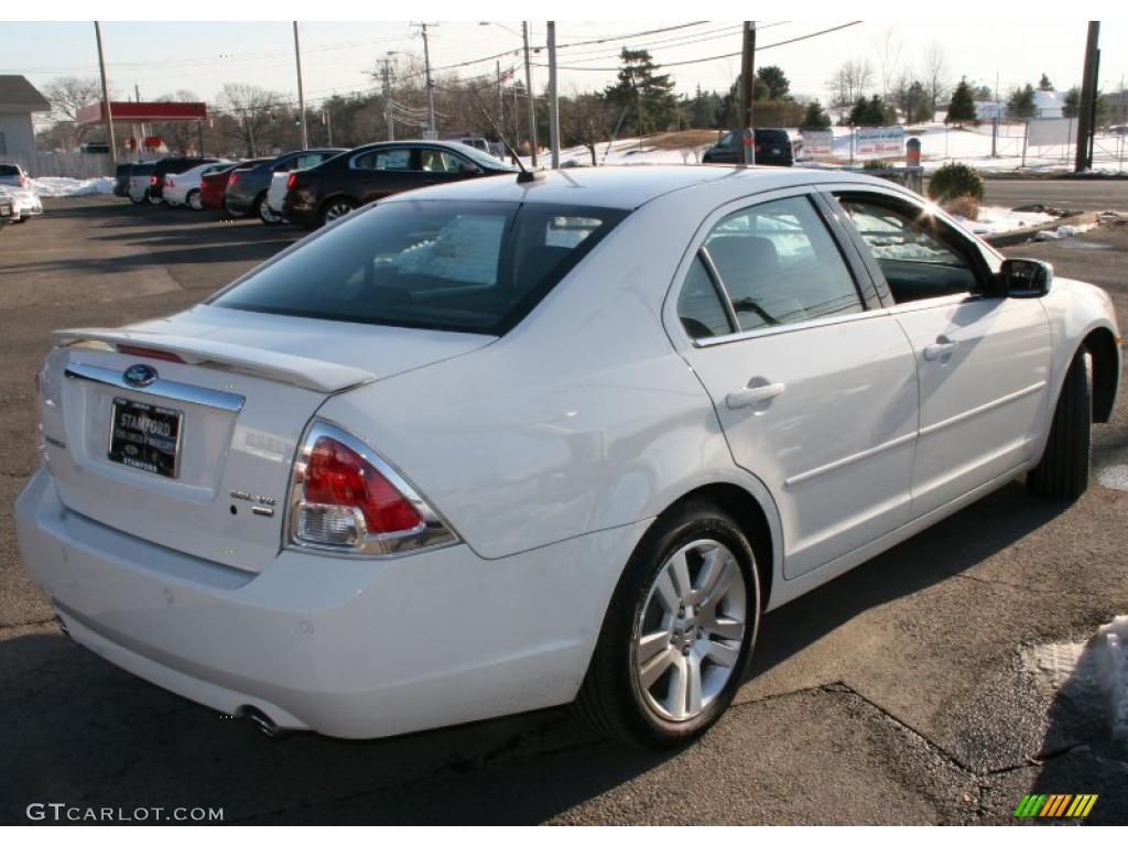 2008 Fusion SEL V6 AWD - White Suede / Camel photo #7