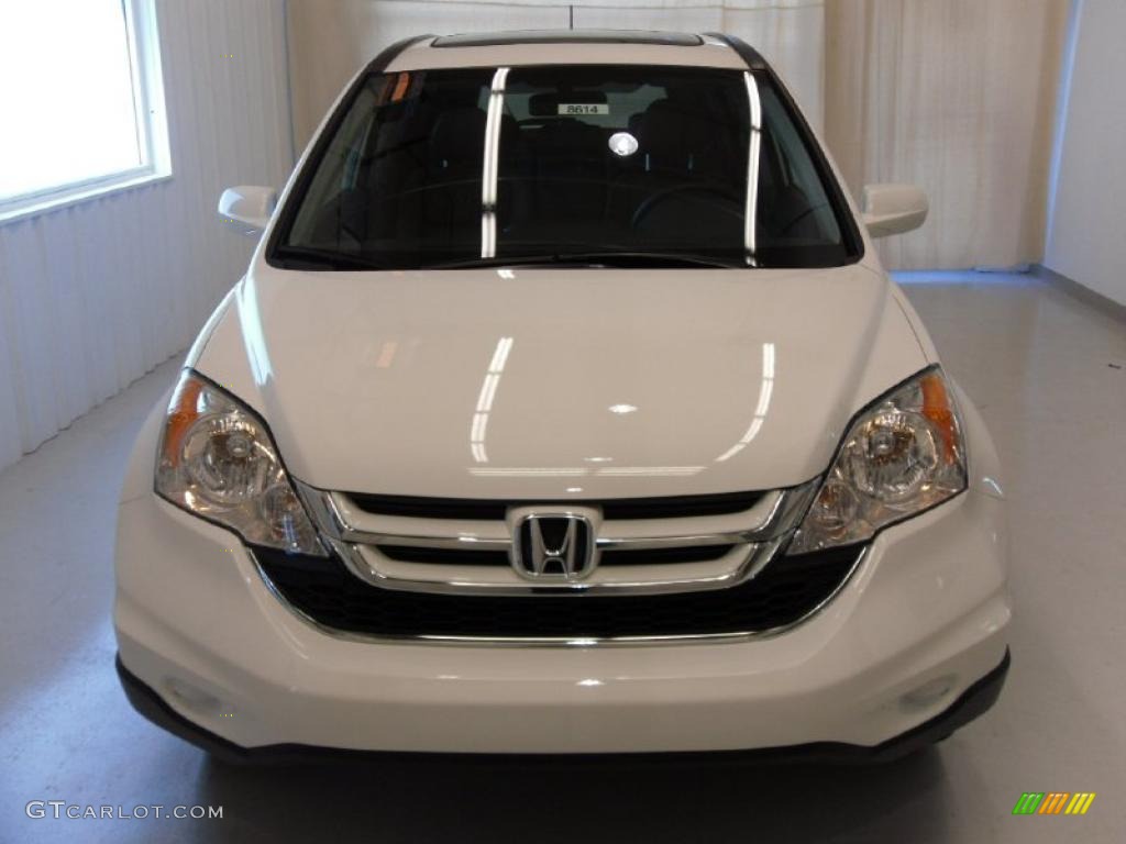 2010 CR-V EX-L - Taffeta White / Gray photo #6