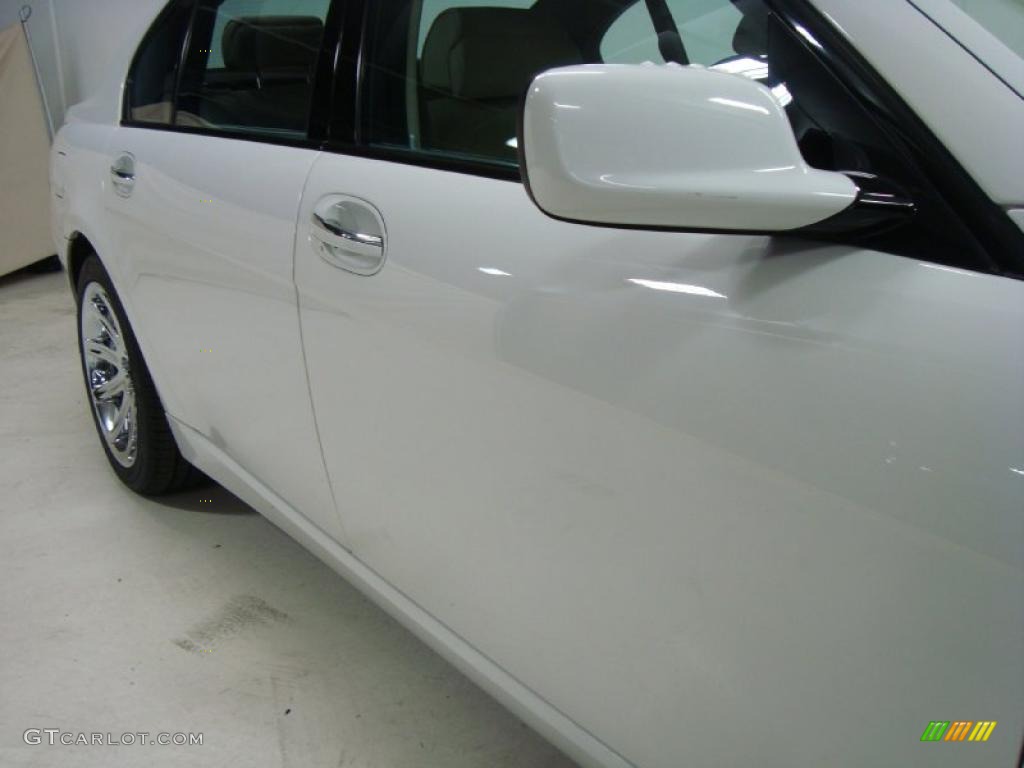 2007 7 Series 750Li Sedan - Alpine White / Beige photo #4