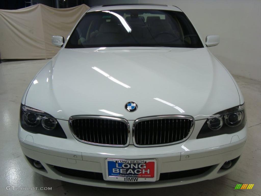 2007 7 Series 750Li Sedan - Alpine White / Beige photo #5