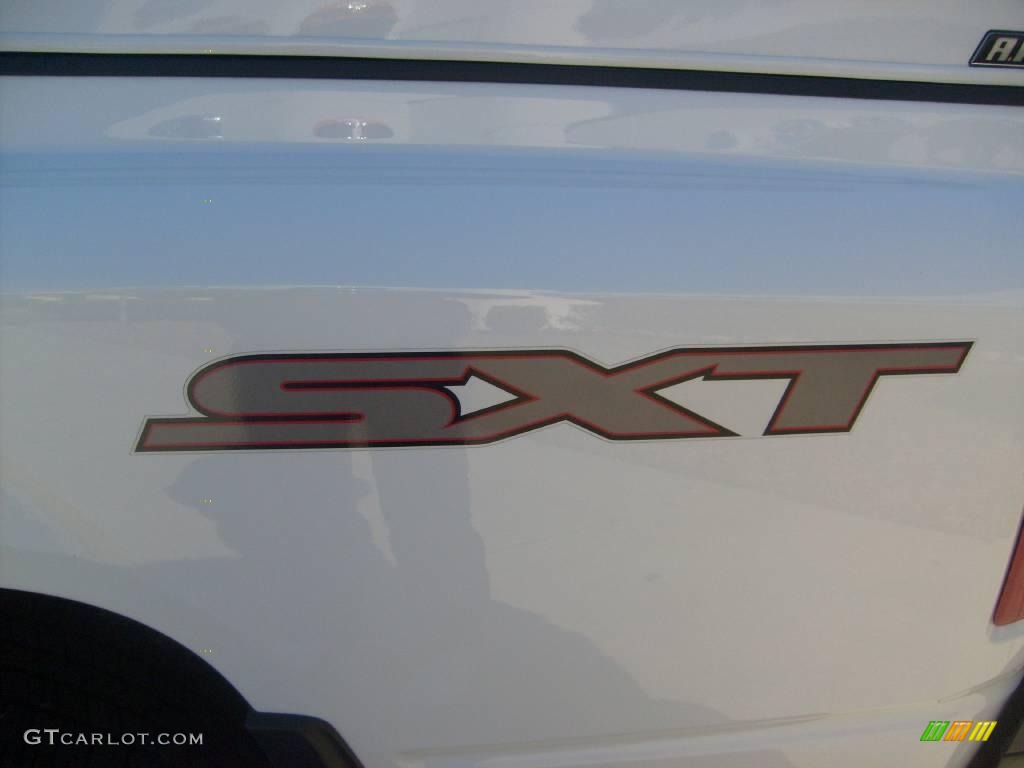 2008 Dakota SXT Extended Cab - Bright White / Dark Slate Gray/Medium Slate Gray photo #12