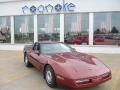 1987 Dark Red Metallic Chevrolet Corvette Coupe  photo #1