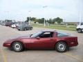 1987 Dark Red Metallic Chevrolet Corvette Coupe  photo #14