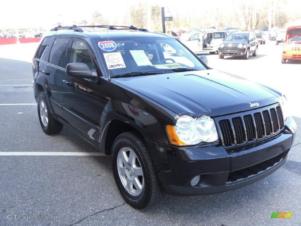 2008 Grand Cherokee Laredo - Black / Dark Slate Gray photo #5