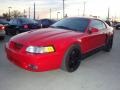 2003 Torch Red Ford Mustang Cobra Coupe  photo #2