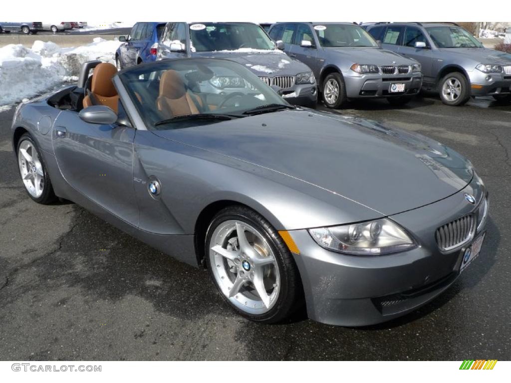 2008 Z4 3.0si Roadster - Space Grey Metallic / Saddle Brown photo #2