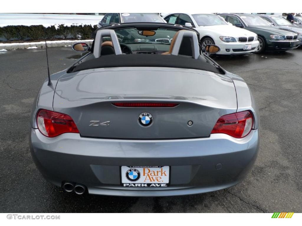 2008 Z4 3.0si Roadster - Space Grey Metallic / Saddle Brown photo #6