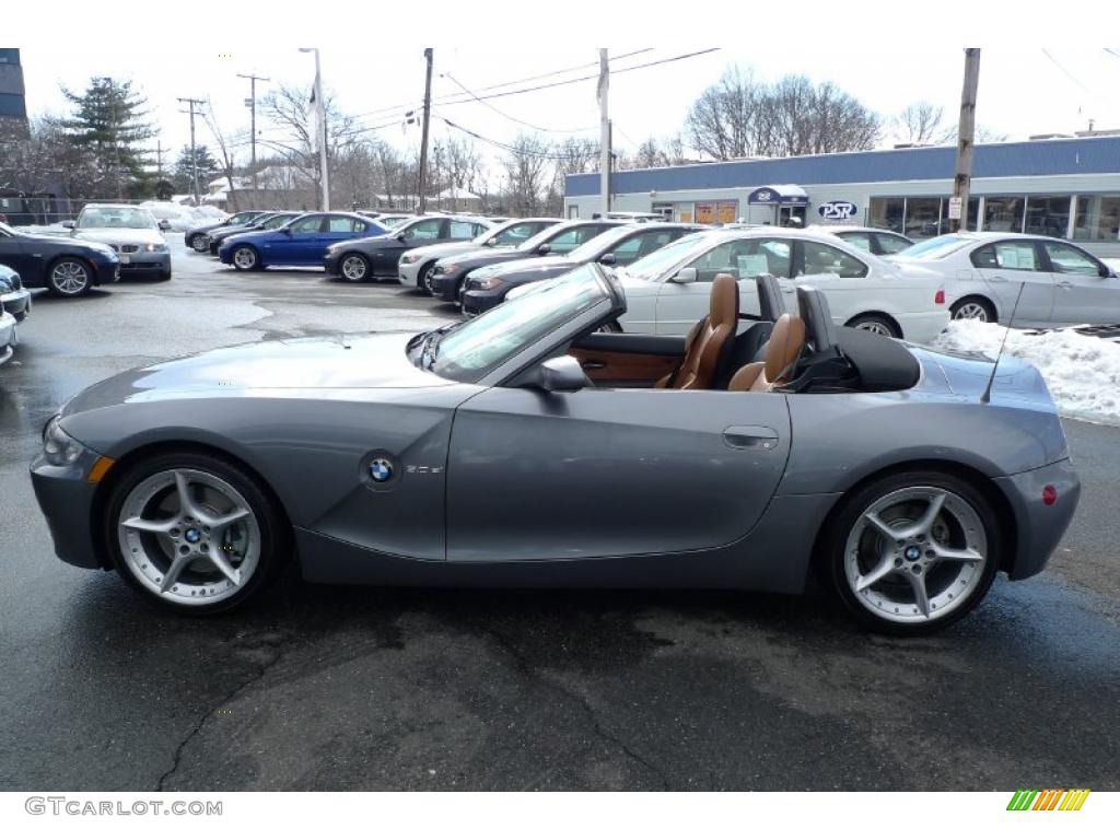 2008 Z4 3.0si Roadster - Space Grey Metallic / Saddle Brown photo #9