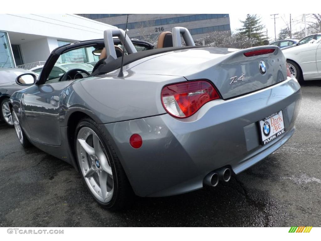 2008 Z4 3.0si Roadster - Space Grey Metallic / Saddle Brown photo #17