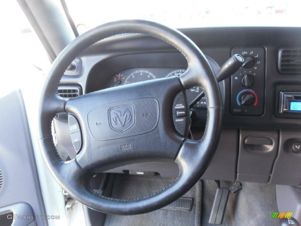 1998 Ram 1500 Sport Extended Cab 4x4 - Bright White / Gray photo #12