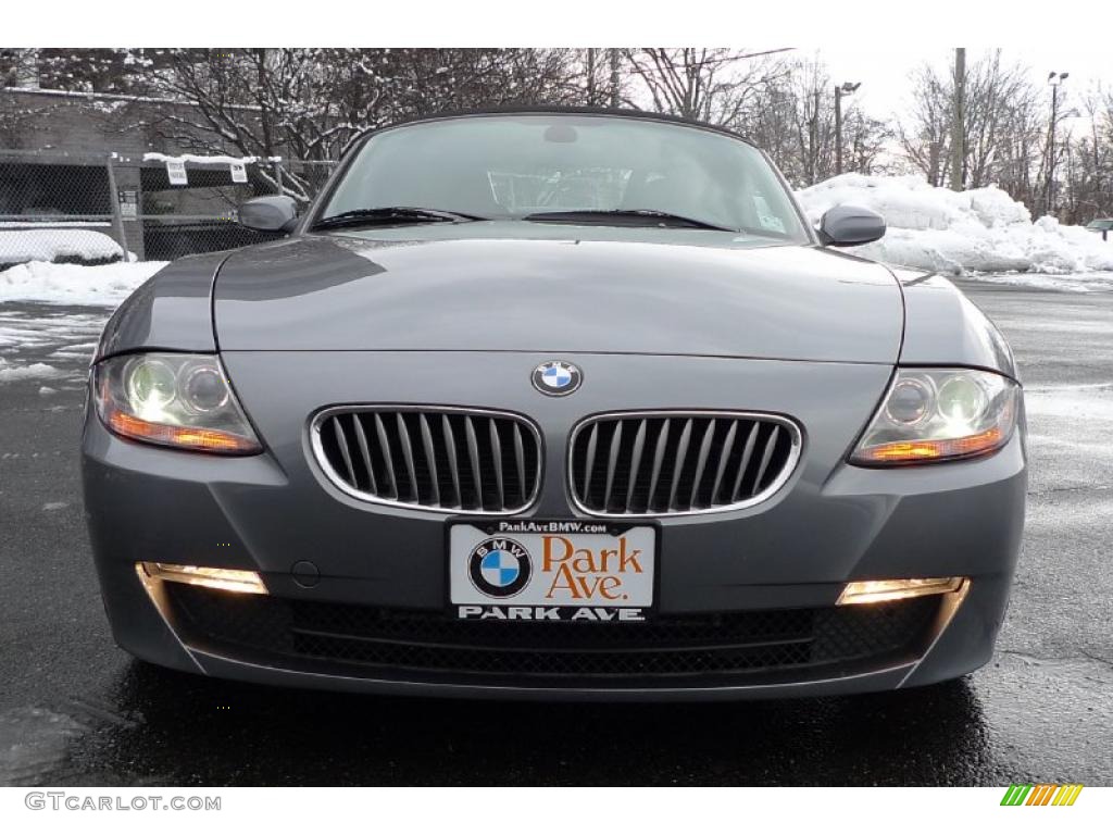 2008 Z4 3.0si Roadster - Space Grey Metallic / Saddle Brown photo #56