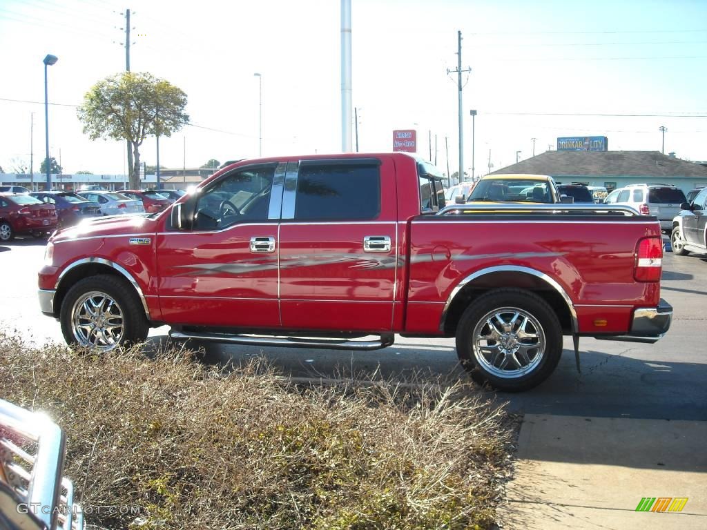 2004 F150 XLT SuperCrew - Bright Red / Dark Flint photo #6