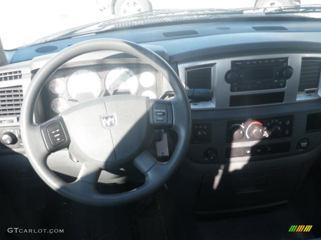 2008 Ram 2500 Big Horn Quad Cab 4x4 - Brilliant Black Crystal Pearl / Medium Slate Gray photo #46