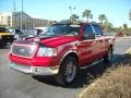 2004 Bright Red Ford F150 XLT SuperCrew  photo #7