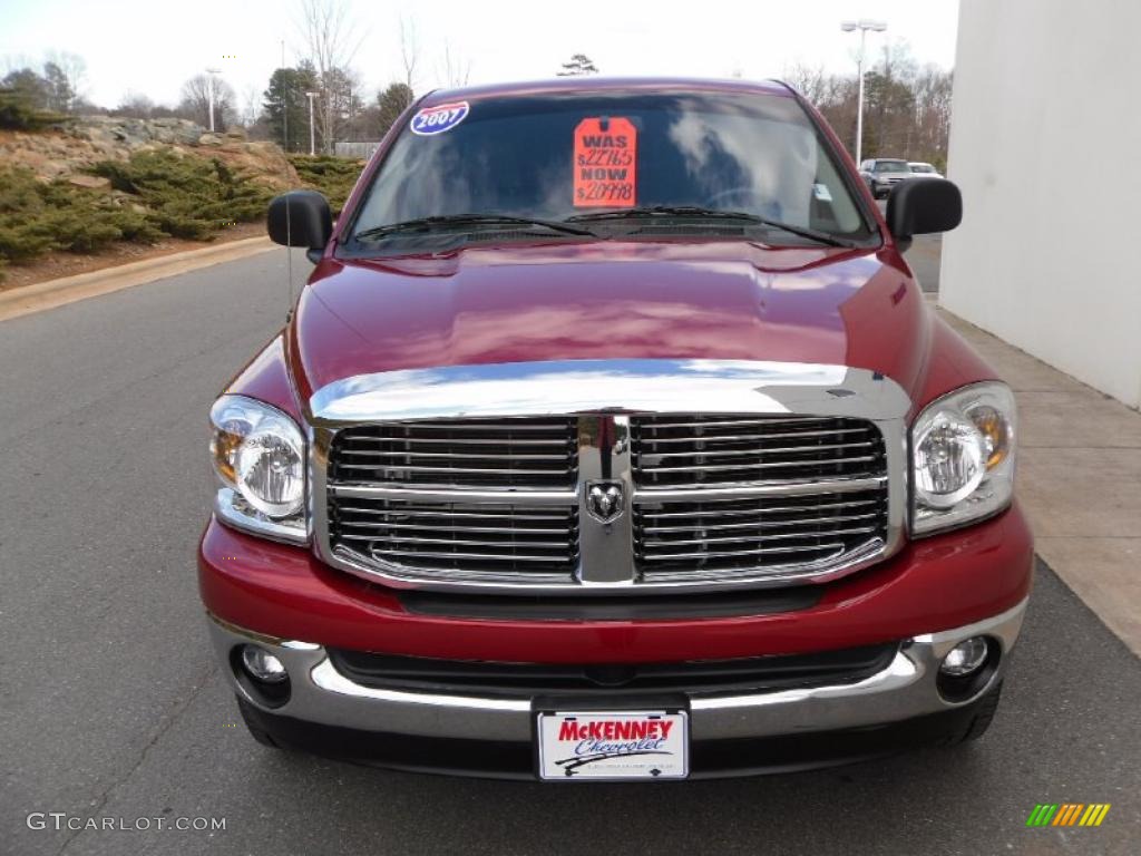 2007 Ram 1500 SLT Quad Cab 4x4 - Inferno Red Crystal Pearl / Medium Slate Gray photo #7