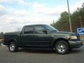 2001 Dark Highland Green Metallic Ford F150 Lariat SuperCrew  photo #3