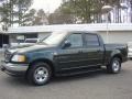 2001 Dark Highland Green Metallic Ford F150 Lariat SuperCrew  photo #11