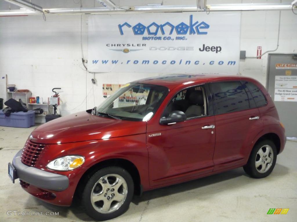 2001 PT Cruiser Limited - Inferno Red Pearl / Taupe/Pearl Beige photo #1